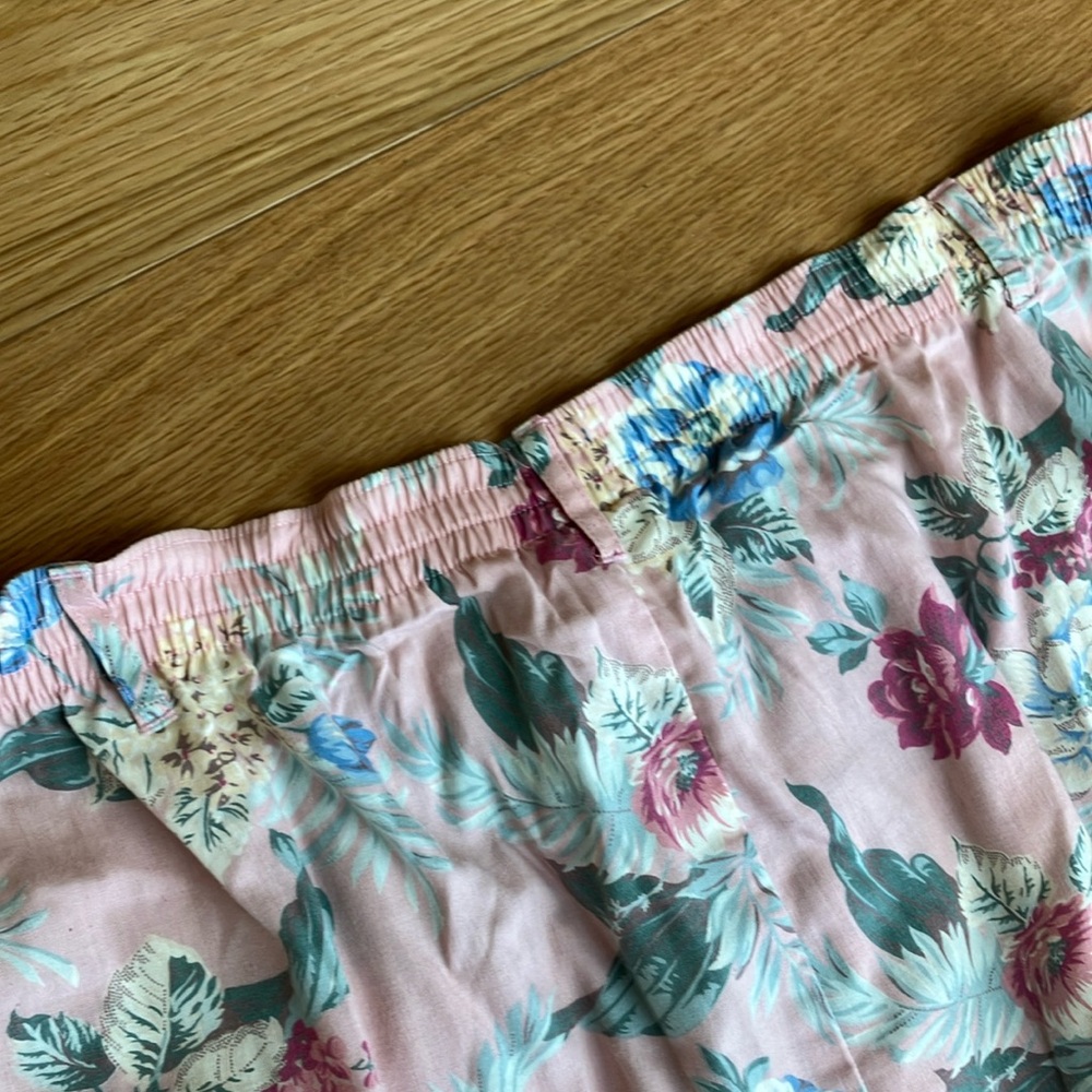 Vintage Jantzen Pink Floral Button-Front Skater Skirt 1X - Picture 6 of 6